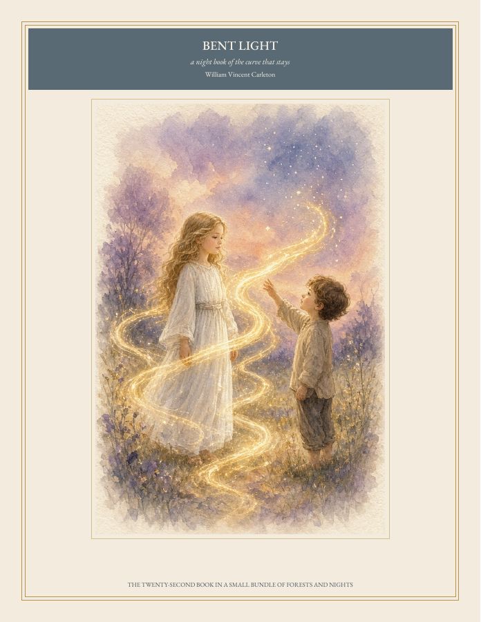 Cover of BENT LIGHT, a night book of the curve that stays, by William Vincent Carleton