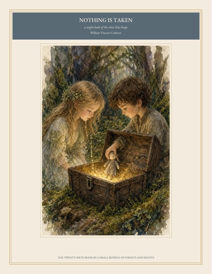 Cover of NOTHING IS TAKEN, a night book of the chest that keeps, by William Vincent Carleton