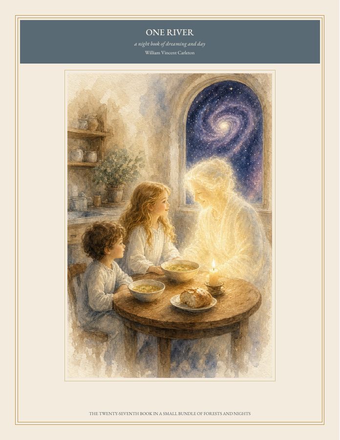 Cover of ONE RIVER, a night book of dreaming and day, by William Vincent Carleton
