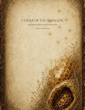 Cover of CODEX OF THE HEXAGON, a field manual of the hive and of consciousness, by William Vincent Carleton