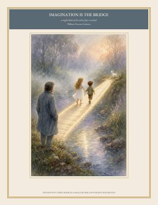Cover of IMAGINATION IS THE BRIDGE, a night book of the other face, reached, by William Vincent Carleton