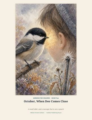 Cover of October, When Dee Comes Close, A small elder, and a message that is not a speech, by William Vincent Carleton