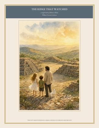 Cover of THE RIDGE THAT WATCHED, a night book of Monte Albán, by William Vincent Carleton