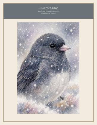 Cover of THE SNOW BIRD, a night book of the dark-eyed junco, by William Vincent Carleton