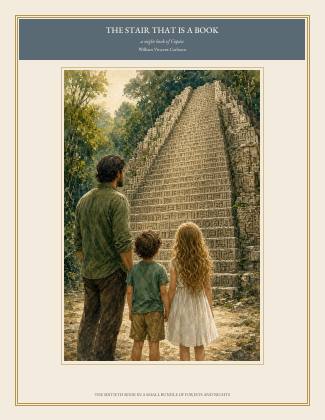 Cover of THE STAIR THAT IS A BOOK, a night book of Copán, by William Vincent Carleton