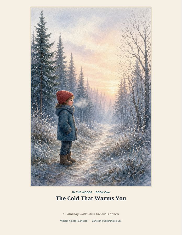 Cover of The Cold That Warms You, A Saturday walk when the air is honest, by William Vincent Carleton