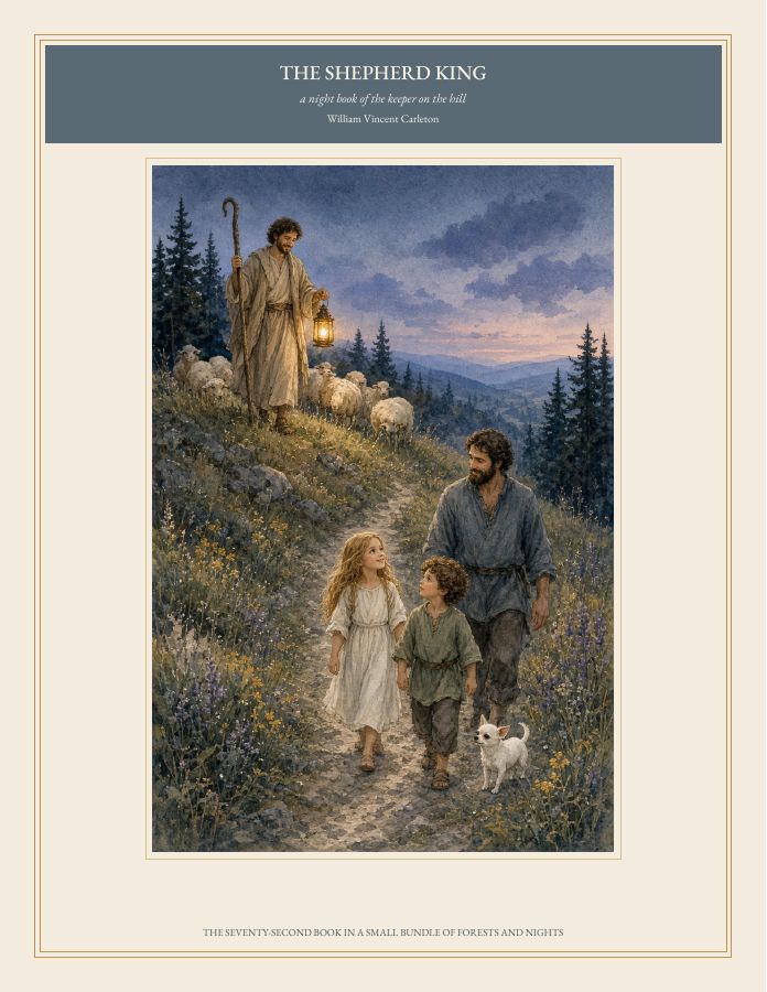 Cover of THE SHEPHERD KING, a night book of the keeper on the hill, by William Vincent Carleton