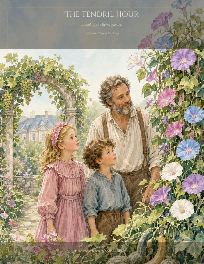 Cover of The Tendril Hour, a book of the living garden, by William Vincent Carleton