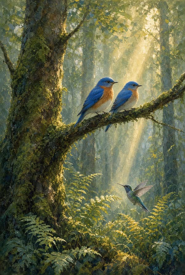 Heartwood card art from the Emerson Seven collection