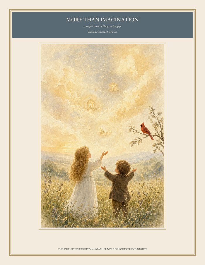 Cover of More Than Imagination, a night book of the greater gift, by William Vincent Carleton