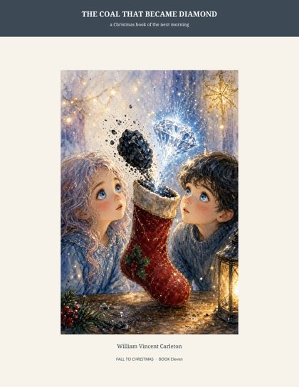 Cover of The Coal That Became Diamond, a Christmas book of the next morning, by William Vincent Carleton