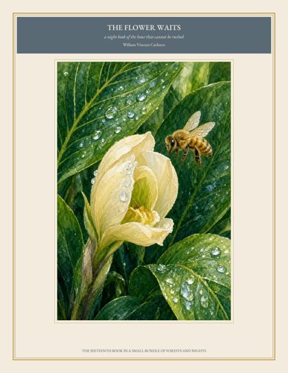 Cover of The Flower Waits, a night book of the hour that cannot be rushed, by William Vincent Carleton