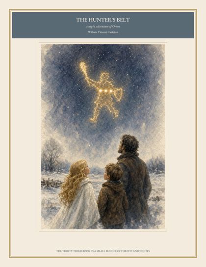 Cover of The Hunter's Belt, a night adventure of Orion, by William Vincent Carleton