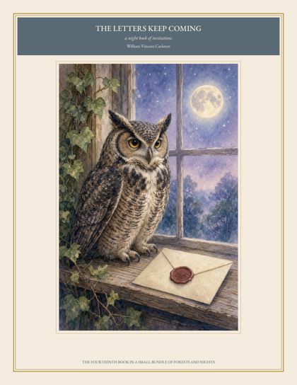 Cover of The Letters Keep Coming, a night book of invitations, by William Vincent Carleton