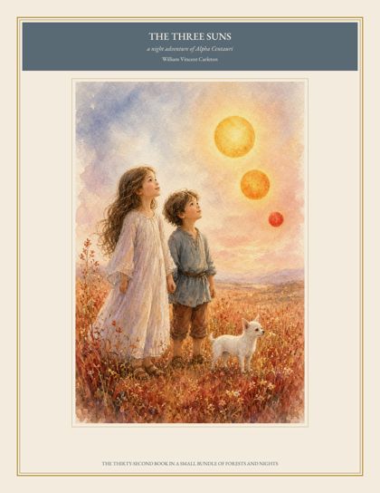 Cover of The Three Suns, a night adventure of Alpha Centauri, by William Vincent Carleton